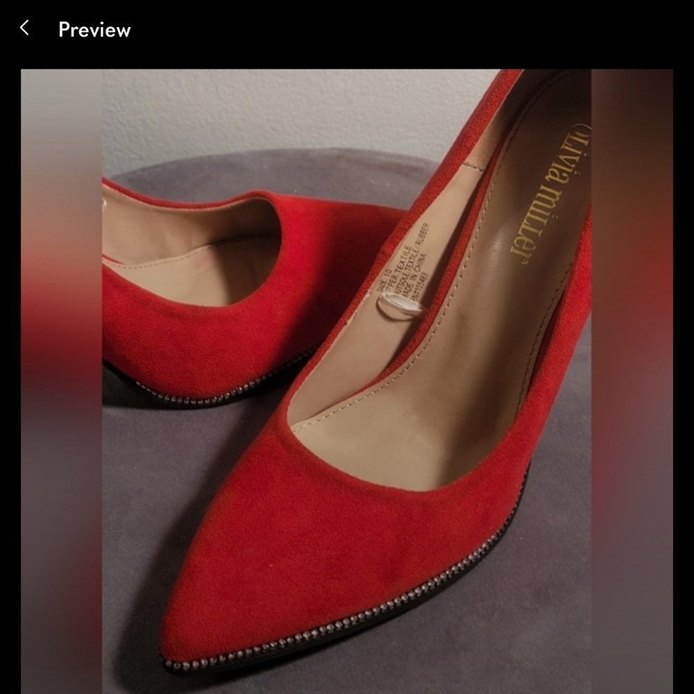 Olivia Miller Vibrant Red Heels